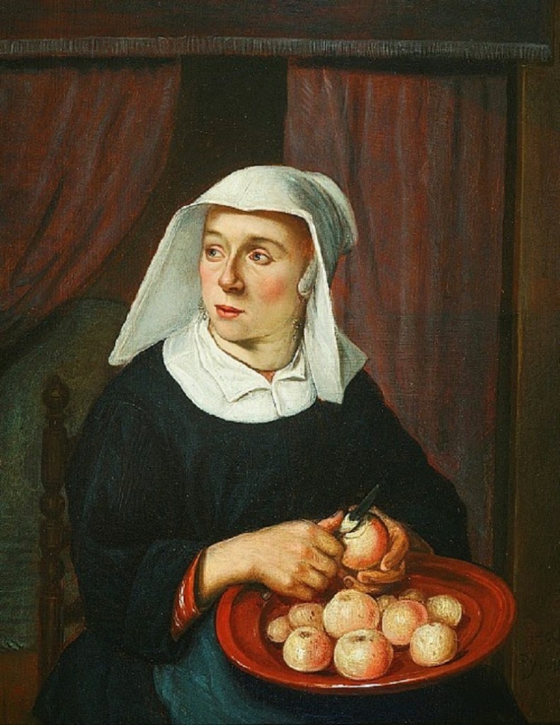 1 Reynier Hals (Dutch painter, 1627-1671) Women Peeling Apples